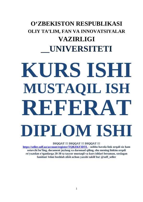 To’plamlar va ular ustida amallar