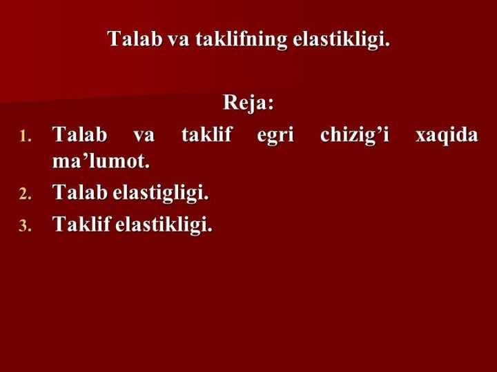 talab va taklifning elastikligi.pptx