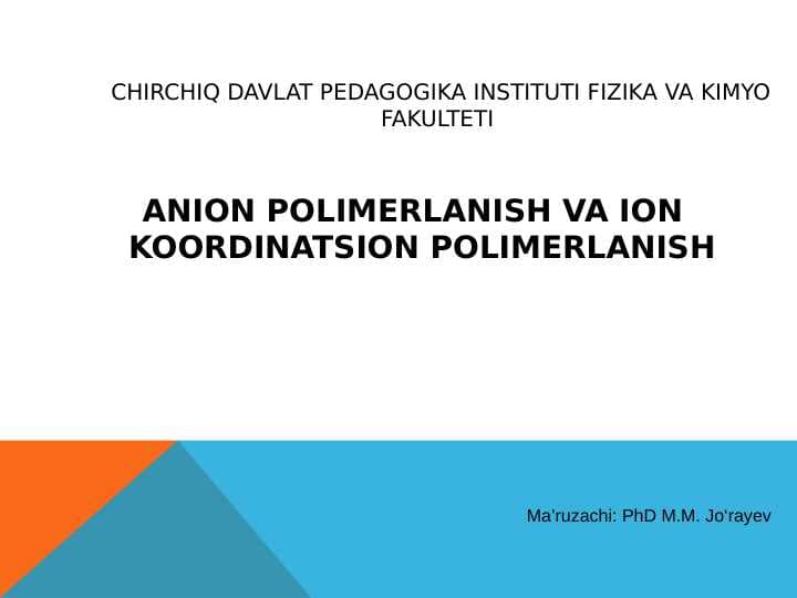 Polimerlar kimyosi