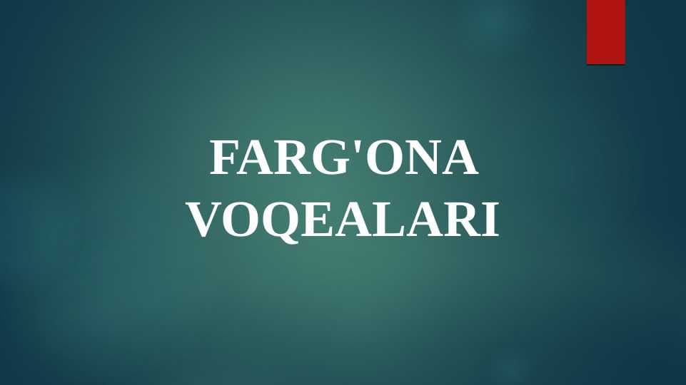 Farg'ona voqealari