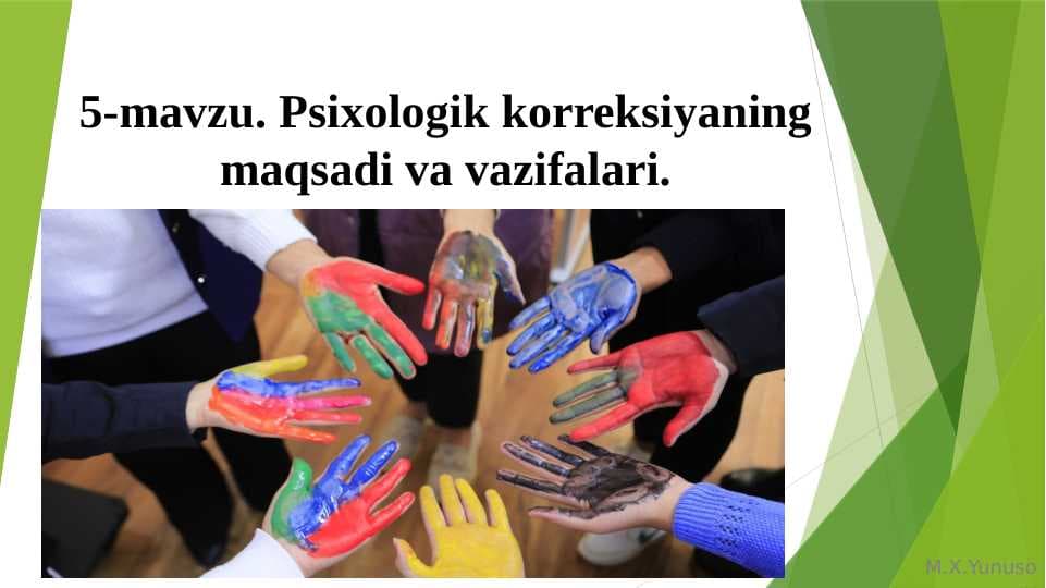 Psixologik korreksiyaning maqsadi va vazifalari.