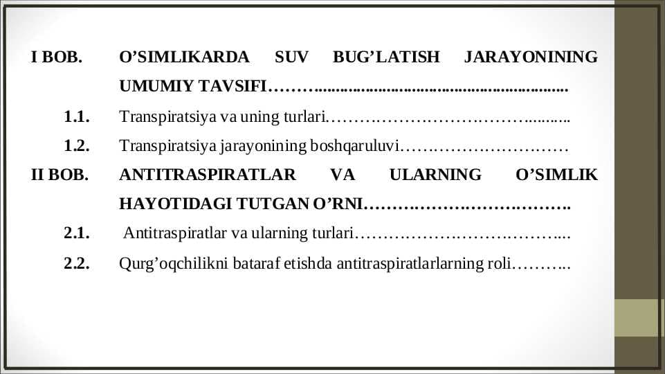 Antiranspirantlar va ularning xalq xo‘jaligida tutgan o‘rni