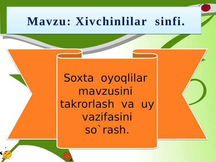 Xivchinlilar  sinfi.