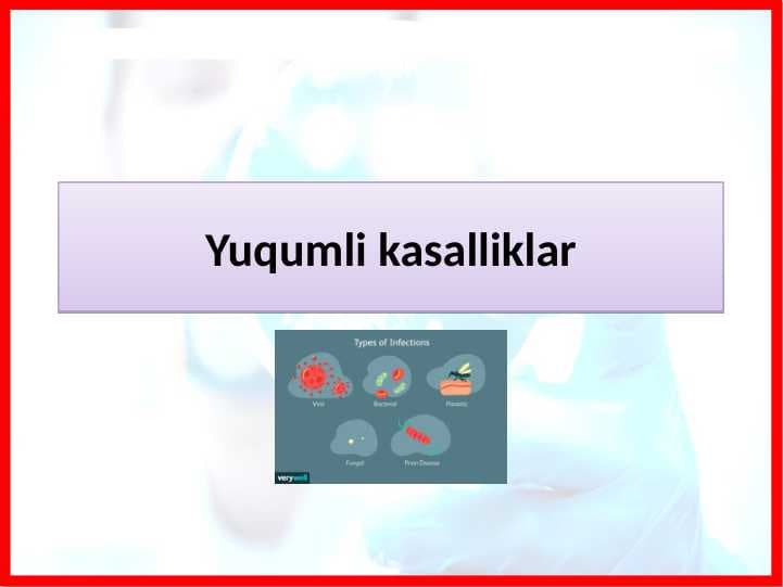 Yuqumli kasalliklar Tabiiy fan
