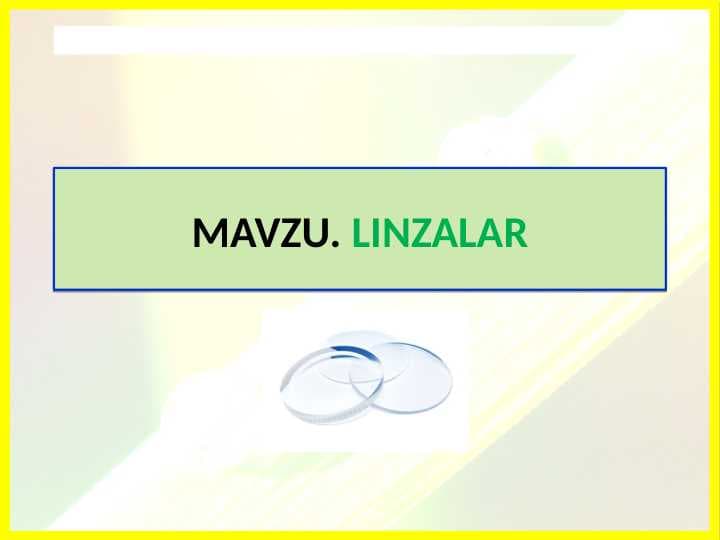 LINZALAR Tabiiy fan