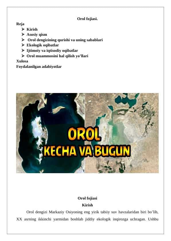Orol fojiasi