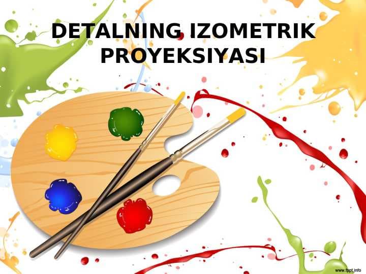 DETALNING IZOMETRIK PROYEKSIYASI