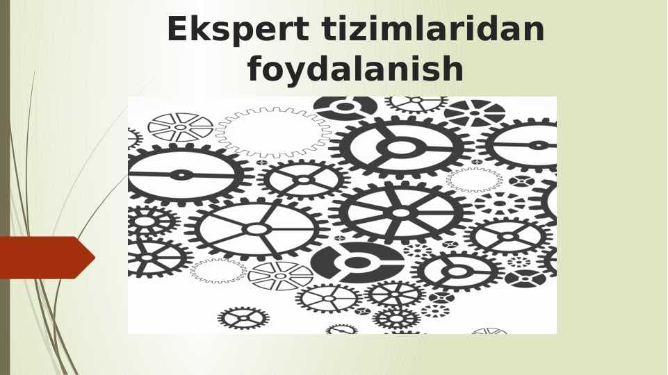 Ekspert tizimlaridan foydalanish