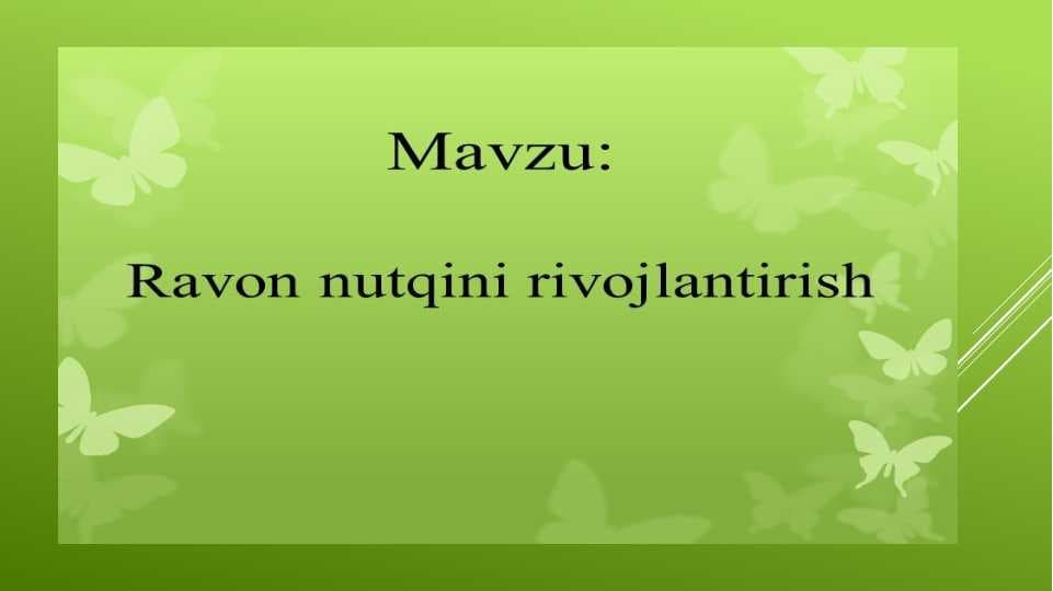BOSHLANG‘ICH SINF O‘QUVCHILARIN INUTQINI O‘STIRISHGA OID MASHQ TURLARINI ISHLAB CHIQISH