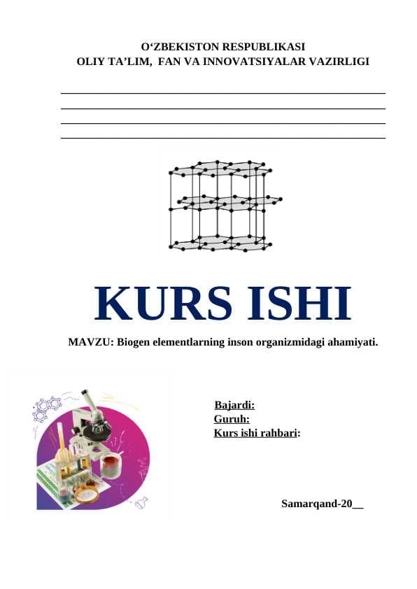 Biogen elementlarning inson organizmidagi ahamiyati