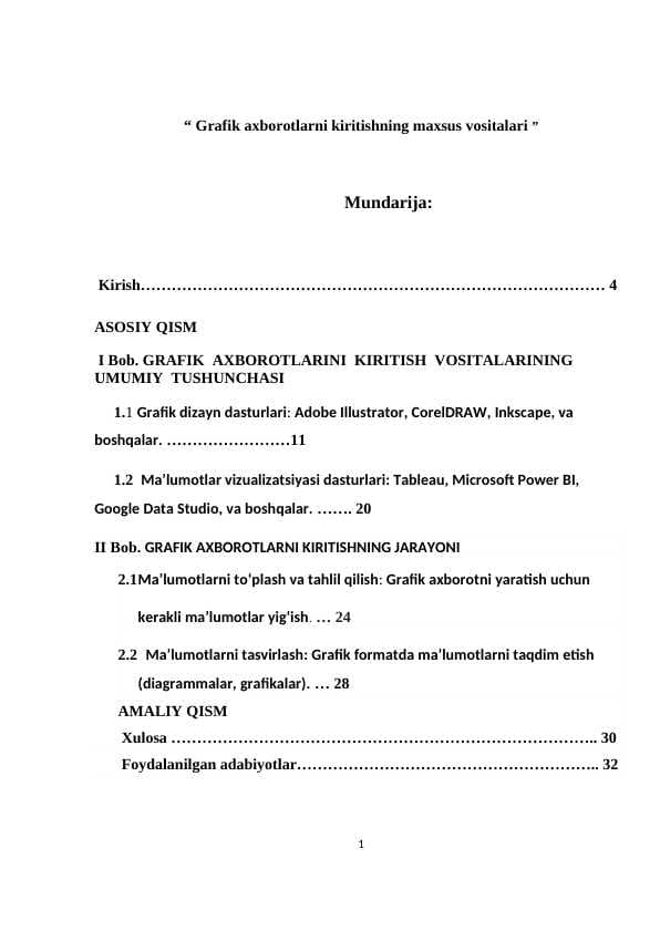 Grafik axborotlarni kiritishning maxsus vositalari