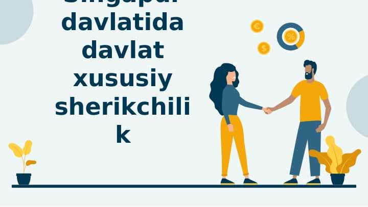Singapurdavlatida davlat xususiy sherikchilik