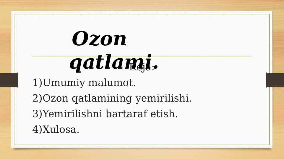 Ozon qatlami