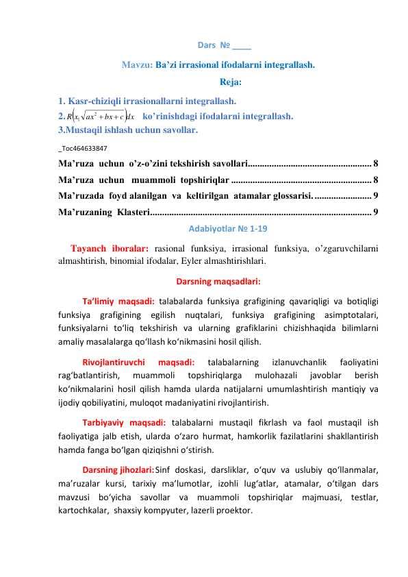 Bazi irritsinal ifodalar