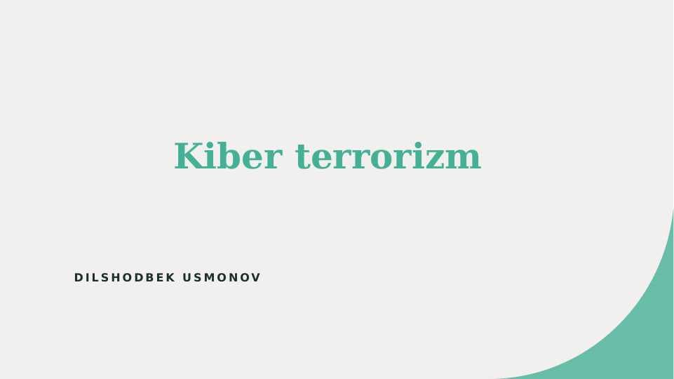Kiber terrorizm