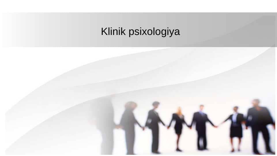 Klinik psixologiya