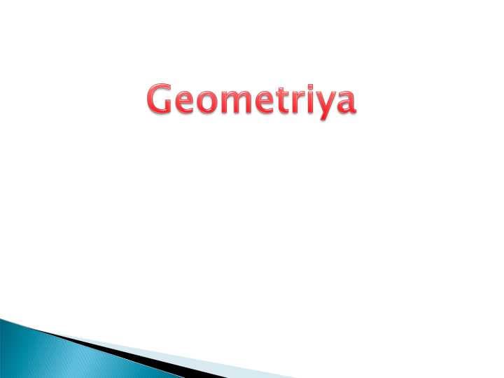 Geometriya