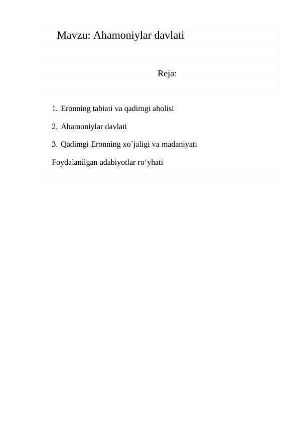 Ahamoniylar davlati