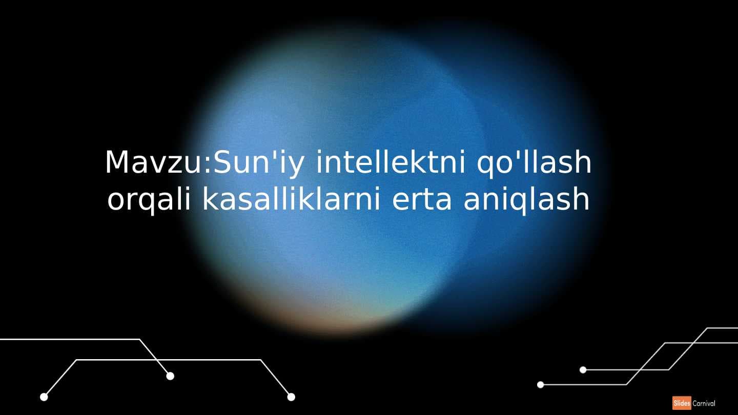 Sunʼiy intellekt orqali kasalliklarni erta aniqlash