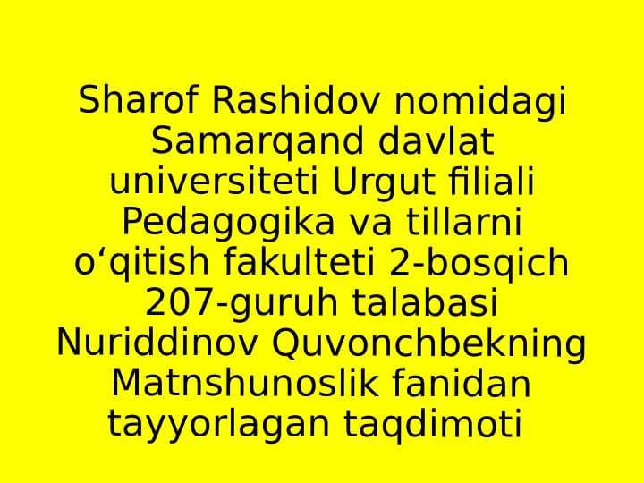 Matnni nashrga tayyorlash