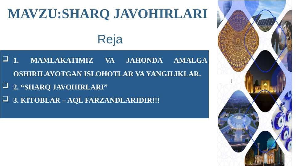 SHARQ JAVOHIRLARI
