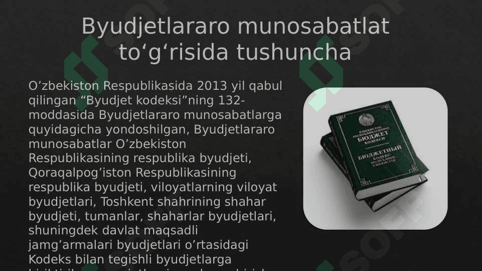 byudjet munosabatlari