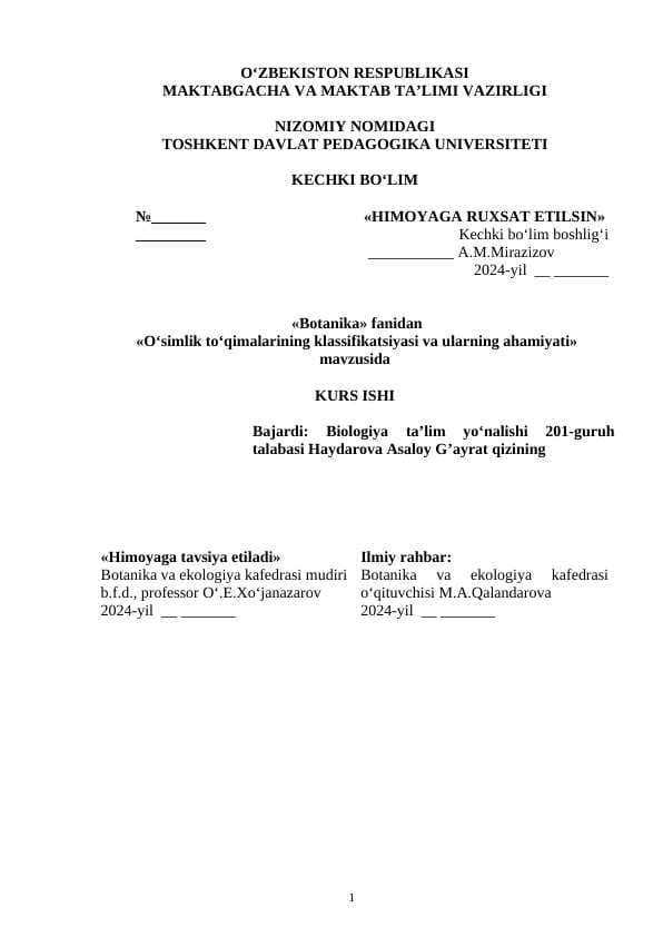 O‘simlik to‘qimalarining klassifikatsiyasi va ularning ahamiyati.docx