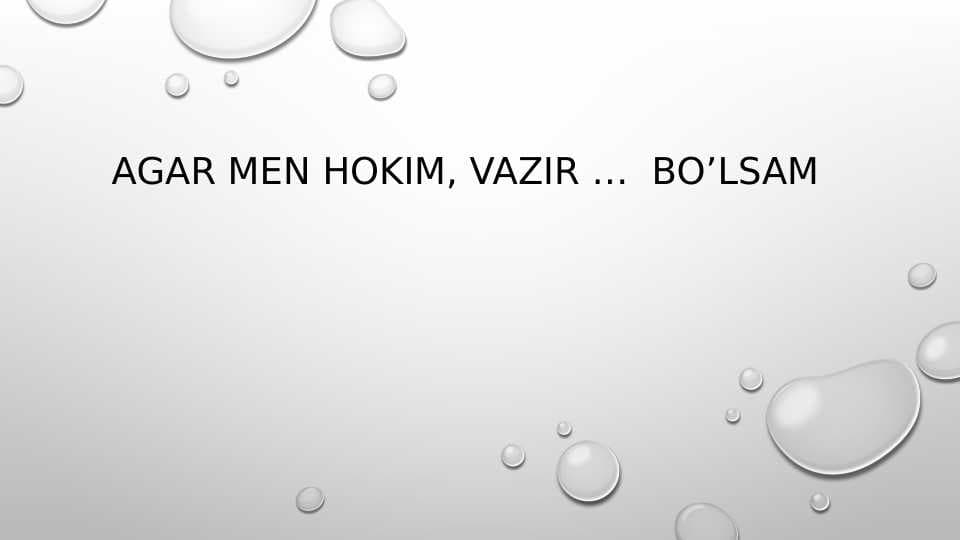 Mahalliy muammolarga o’z vaqtida yechim topish.
