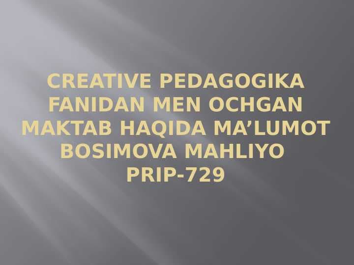Zamonaviy maktab