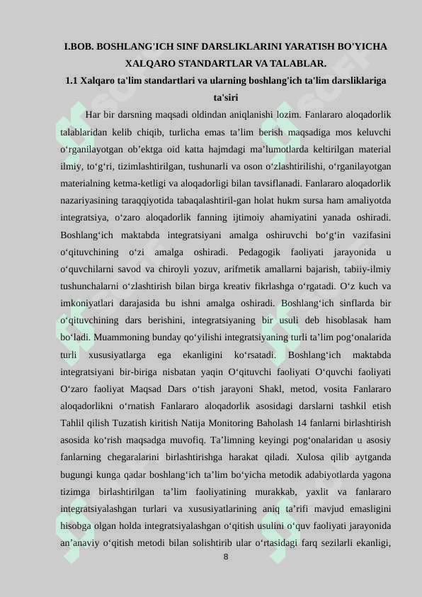 BOSHLANGʻICH SINF DARSLIKLARI YARATISHNING JAHON HAMJAMIYATIDA SINALGAN TALABALARNI OʻRGATISH