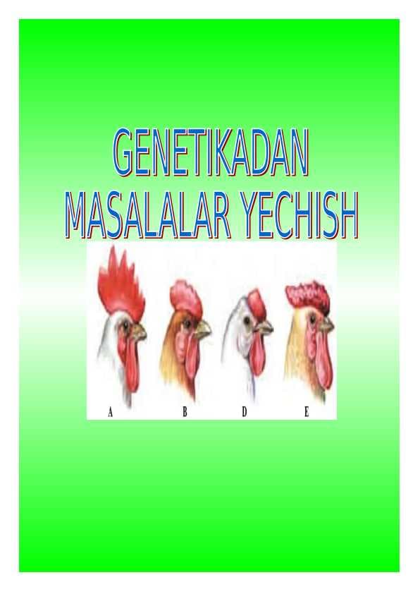 Genetika qo'llanma