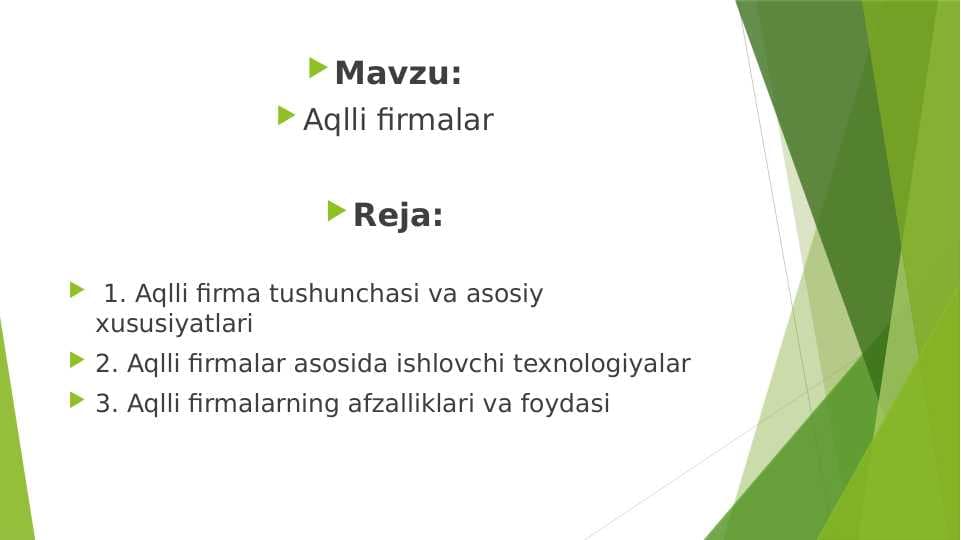 Aqlli firmalar