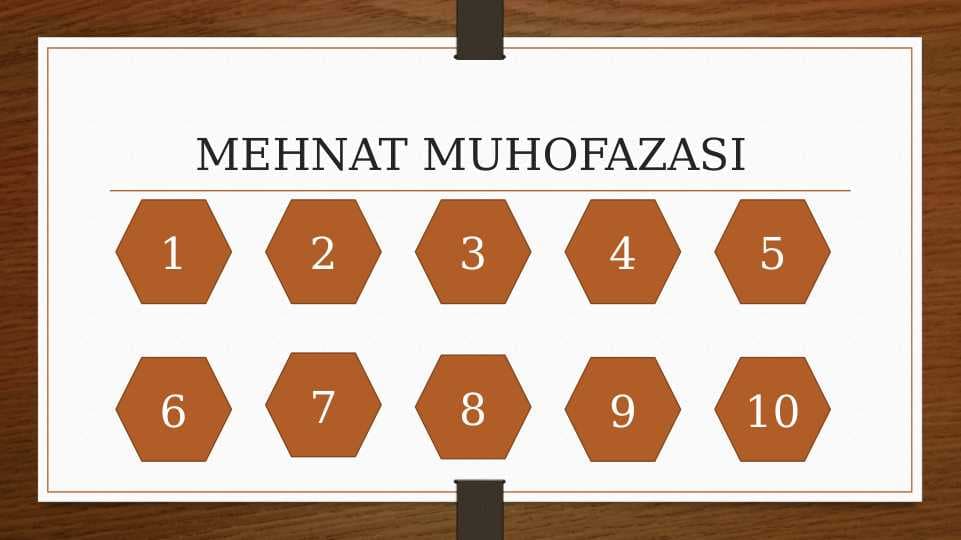 Mehnat muhofazasi bo'yicha savollarga javoblar , taqdimot ko'rinishida