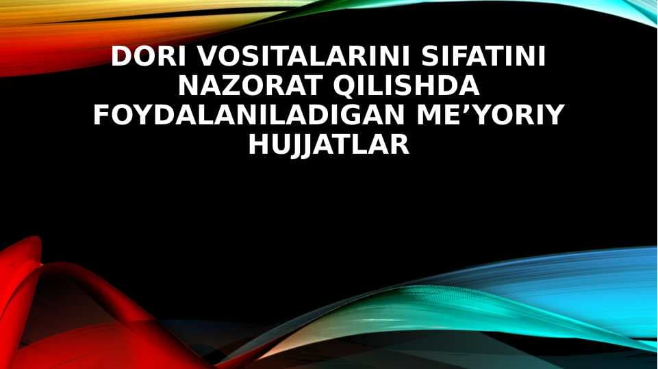 Slayd Dori vosialari sifatini tekshirish