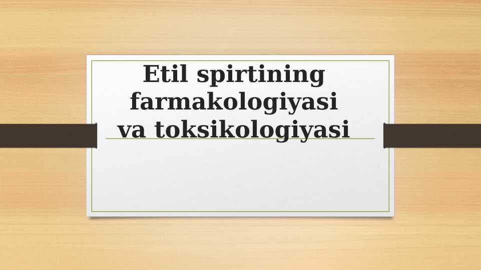 Slayd Etil spirti