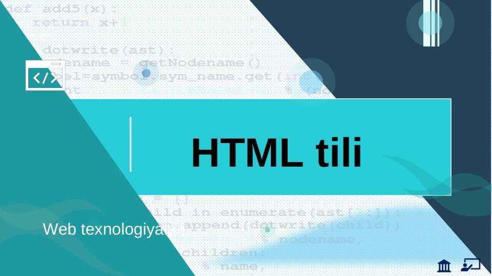HTML tili