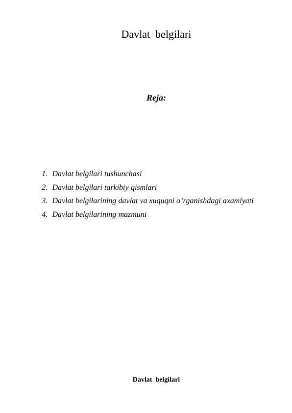 Davlat  belgilari  M