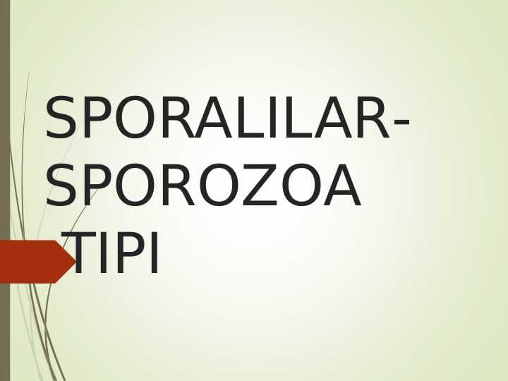 zoologiya sporalilar pptx