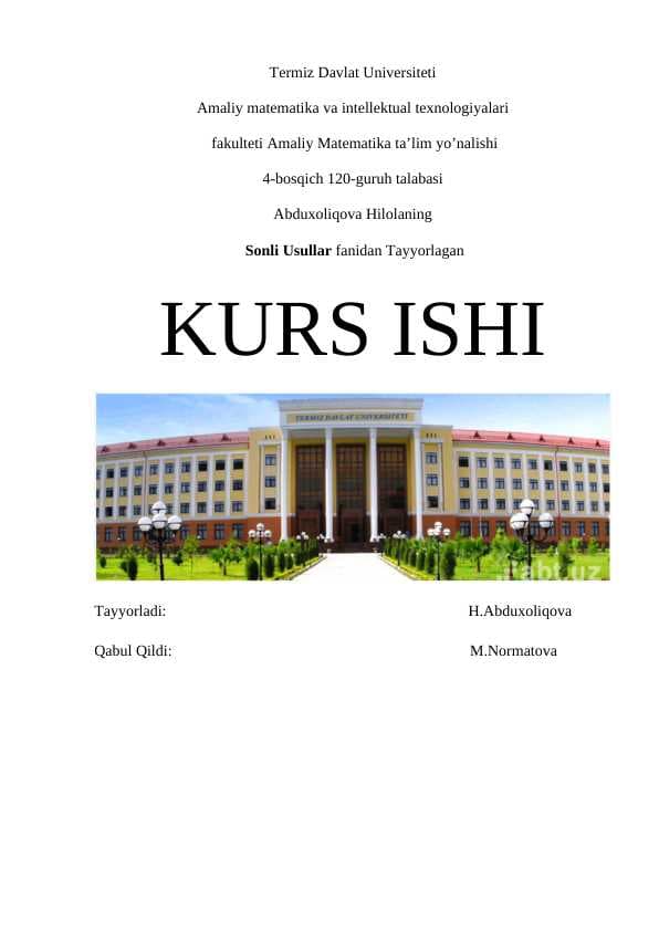 Kvadrat ildizlar usuli