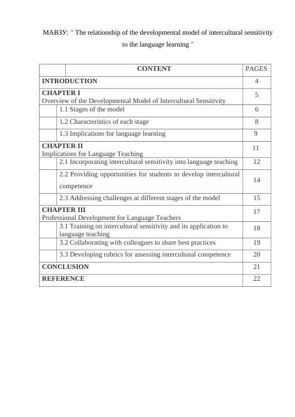 The relationship of the developmental model of intercultural sensitivity to the language learning