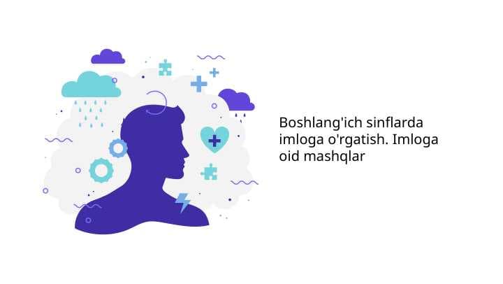 Boshlang'ich sinflarda imloga o'rgatish. Imloga oid mashqlar