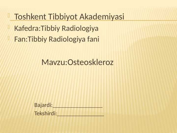Osteoskleroz