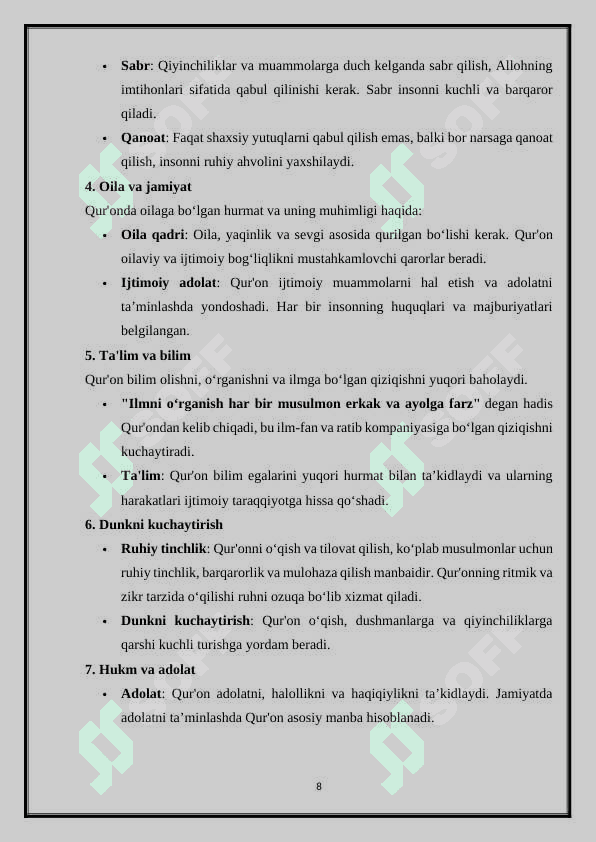 Islom dinining muqaddas kitobi “Qur'oni karimda” ijtimoiy pedagogik g'oyalar