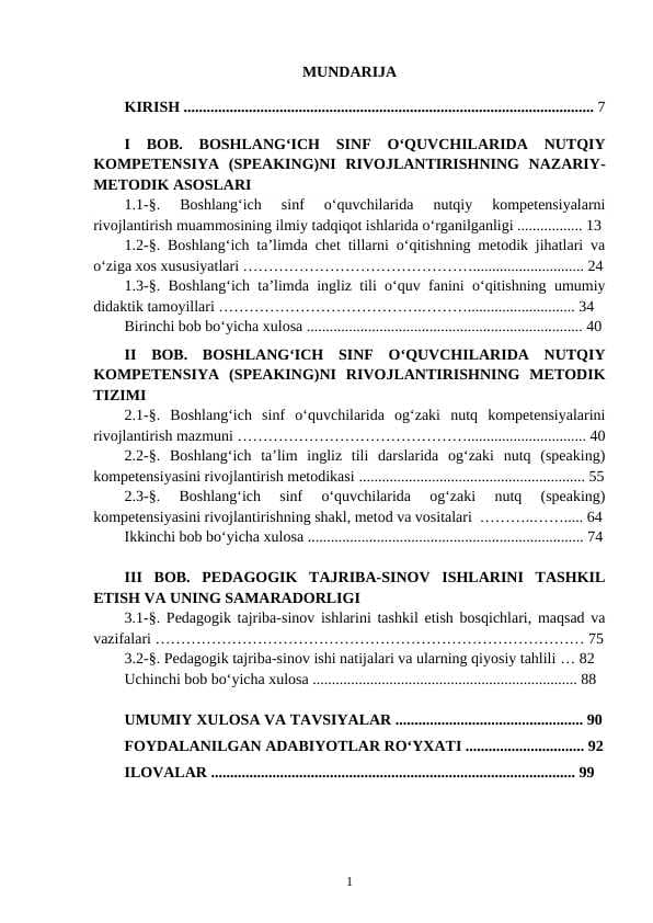 BOSHLANGʻICH SINF OʻQUVCHILARIDA NUTQIY KOMPETENSIYA (SPEAKING)NI RIVOJLANTIRISHNING NAZARIY-METODIK ASOSLARI