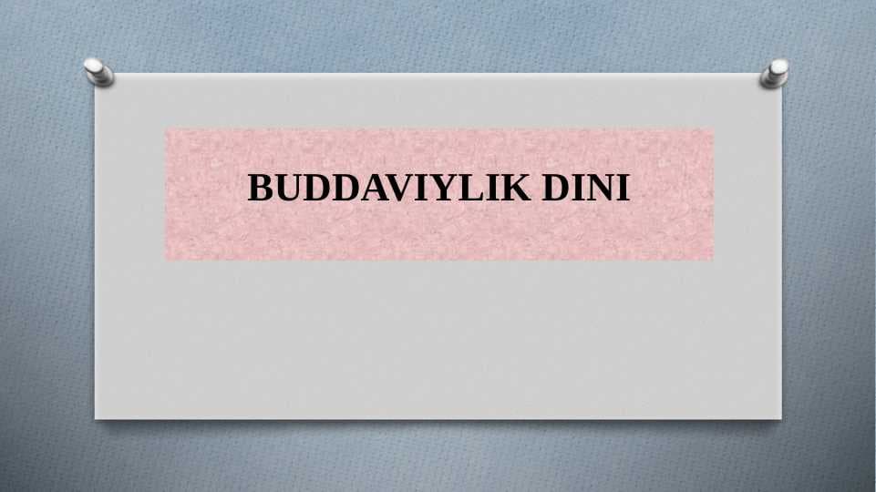 Buddaviylik dini