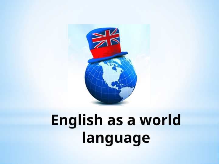 English as a word language