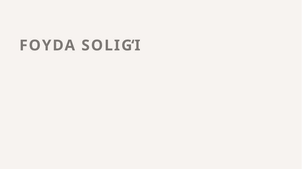 Foyda solig'i