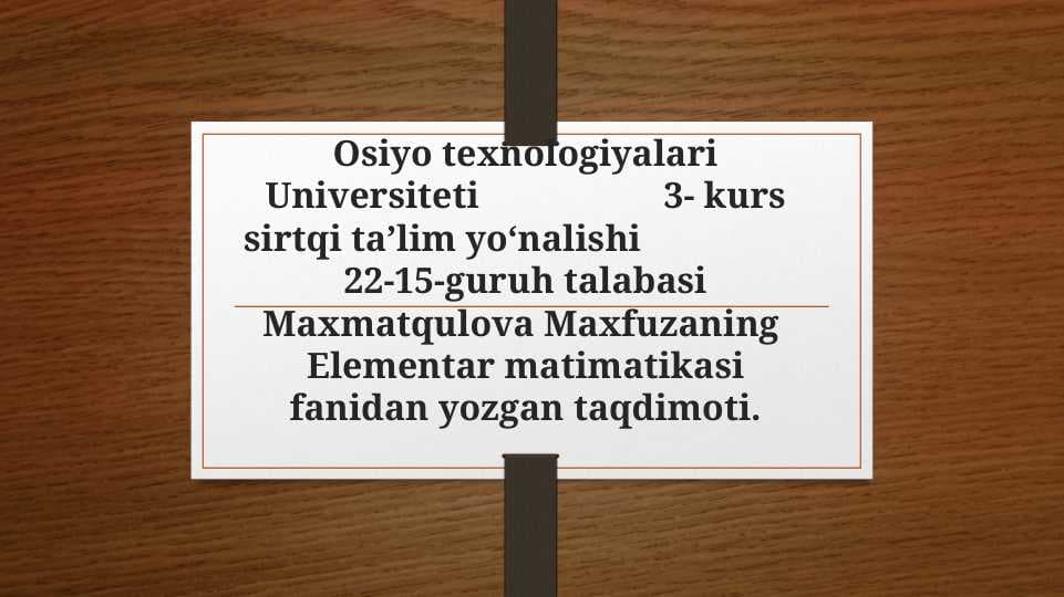 Bolalarni miqdor va tartib sanoq orgatish sanoq bolimi yuzasidan ko`rgazmali qurol yasash. Maxfuza