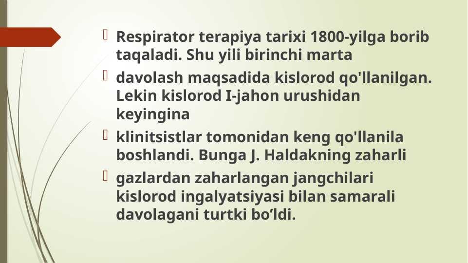 Respirator terapiya