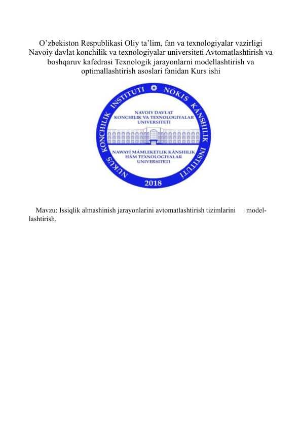 Kurs loyihasi